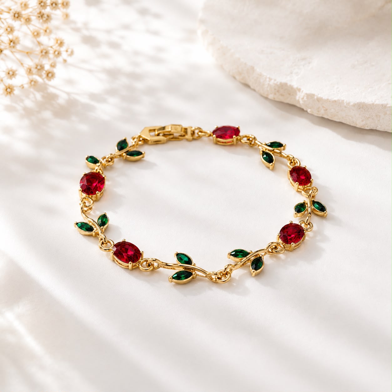 Tulip Charm Bracelet | Premium Anti-Tarnish Everyday Jewellery