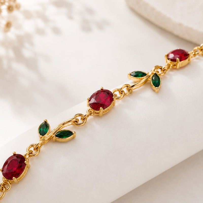 Tulip Charm Bracelet | Premium Anti-Tarnish Everyday Jewellery