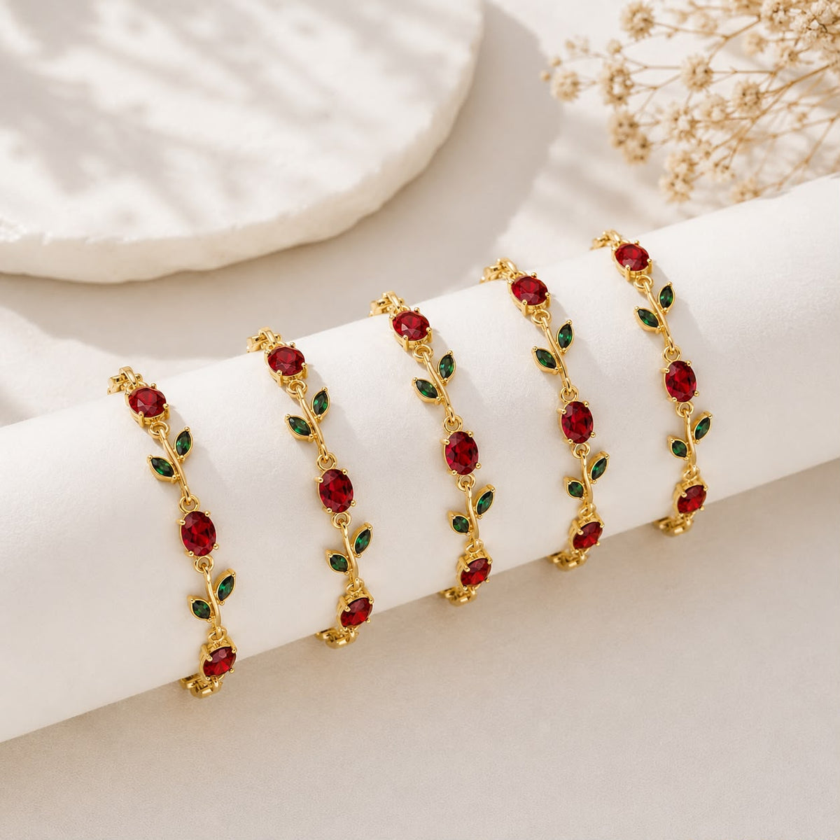 Tulip Charm Bracelet | Premium Anti-Tarnish Everyday Jewellery