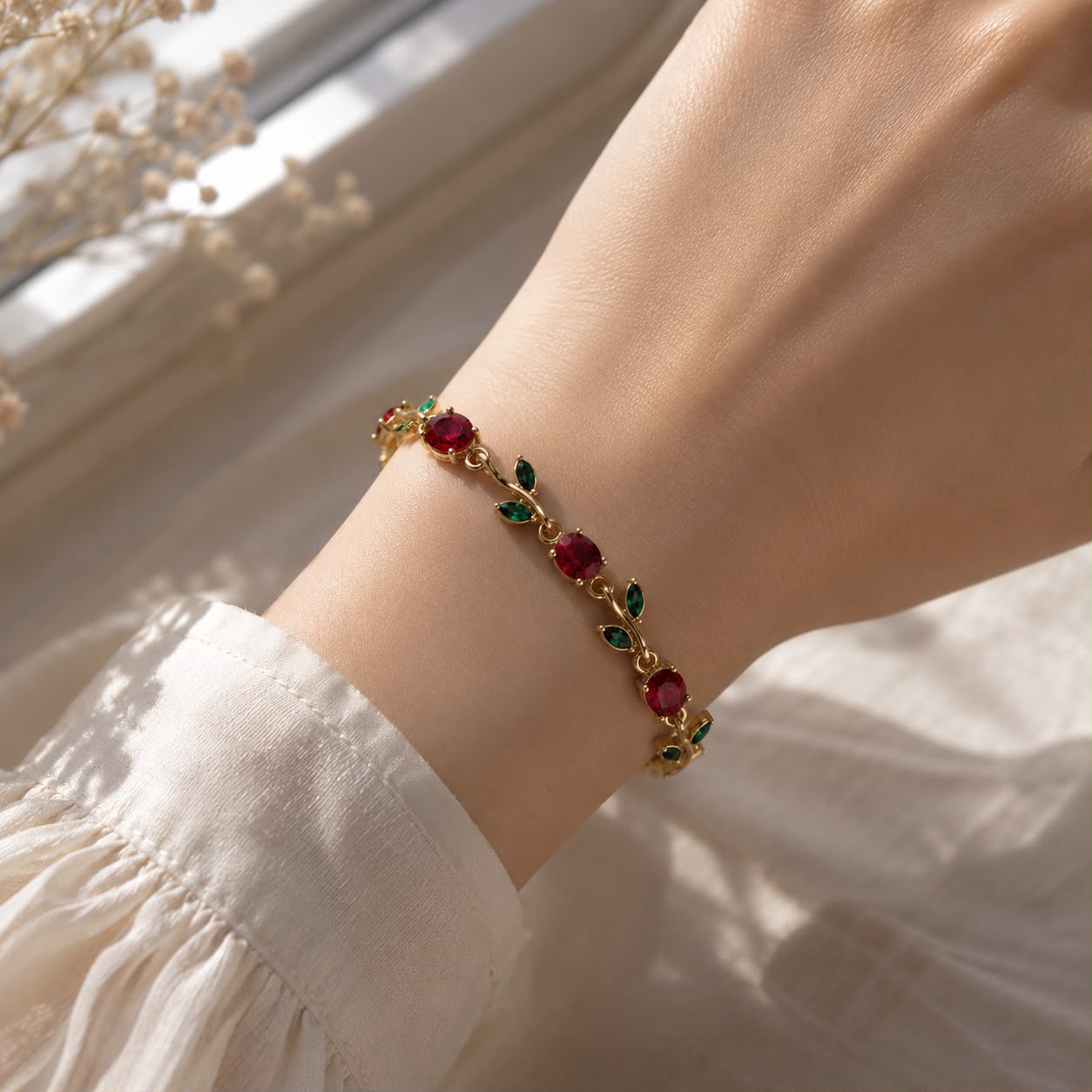 Tulip Charm Bracelet | Premium Anti-Tarnish Everyday Jewellery