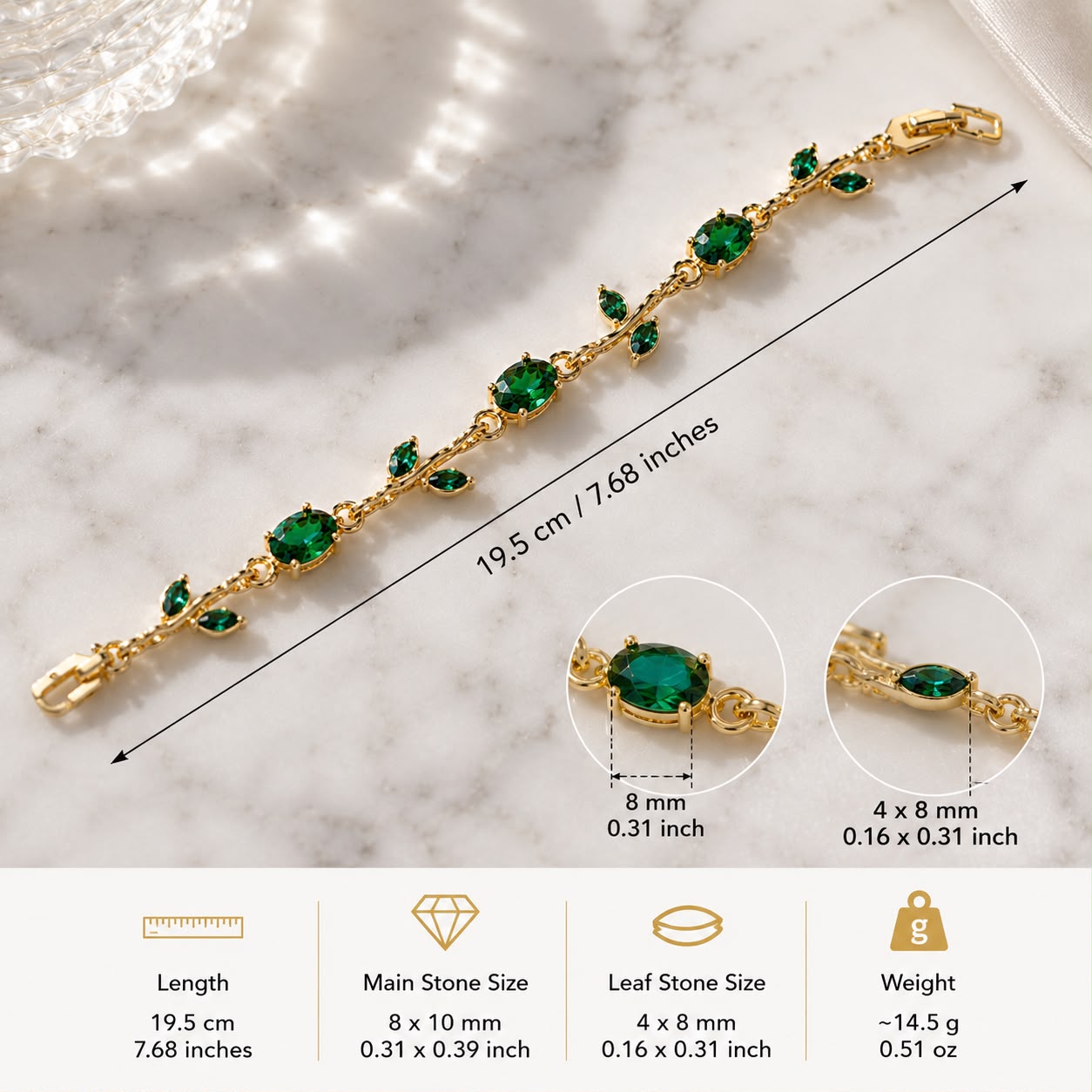 Tulip Charm Bracelet | Premium Anti-Tarnish Everyday Jewellery